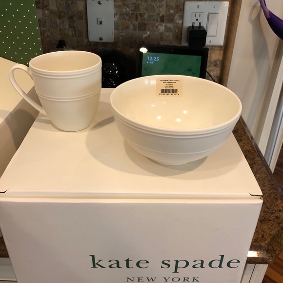Kate Spade - Set Of 4 - FAIR HARBOR White Truffle - Picture 4 of 4